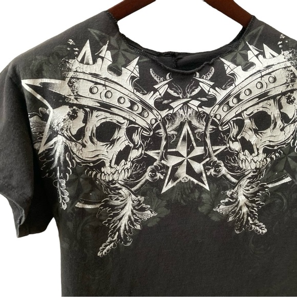 Skull Distressed Tee M - Picture 1 of 6